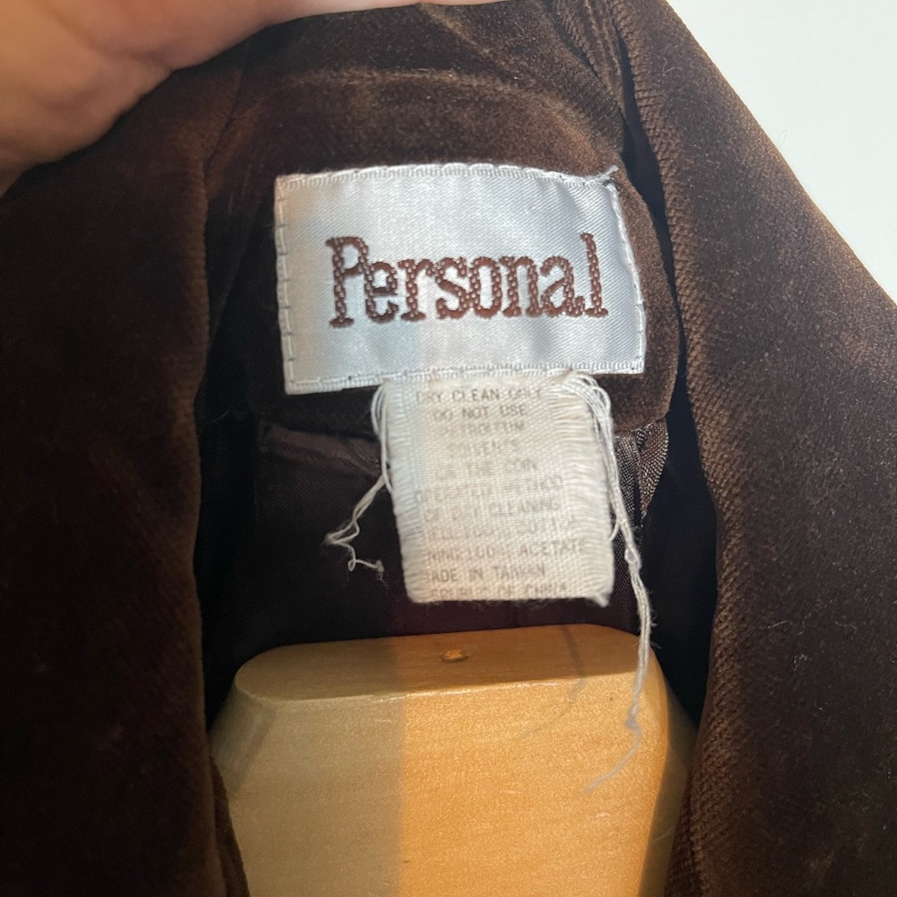 Chocolate Brown Velvet Blazer - Picture 3 of 8